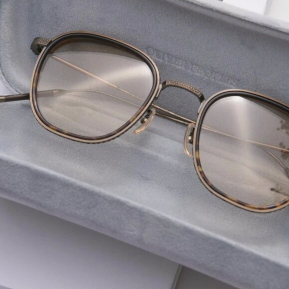 OLIVER PEOPLES TK-9 OPTICAL OV1321T in Gold/ Tuscany Tortoise MSRP$690 - Picture 3 of 13
